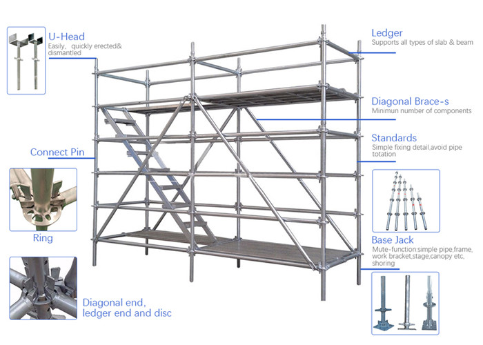 T6 Movable Aluminum Scaffolding Tower Customized Height Working Bench