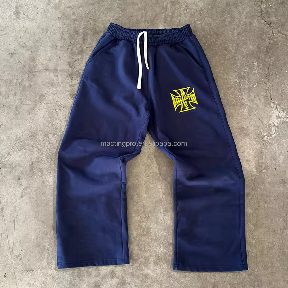 Vintage Acid Wash Men's Tracksuits DTG Print Sweat Suit Casual Daily Life Jogger Set