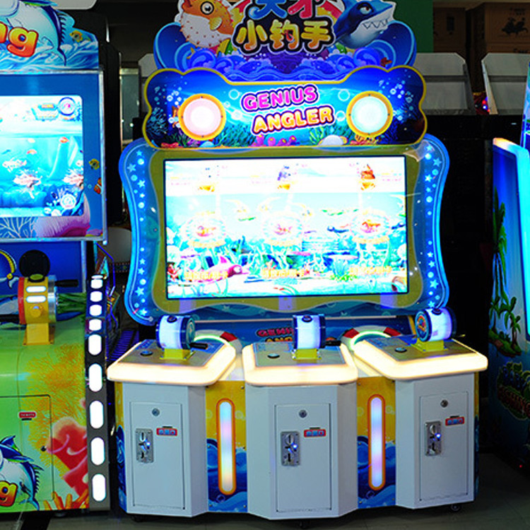 Amusement Kid Fishing Arcade Game Machine Coin Operated 110V / 220V