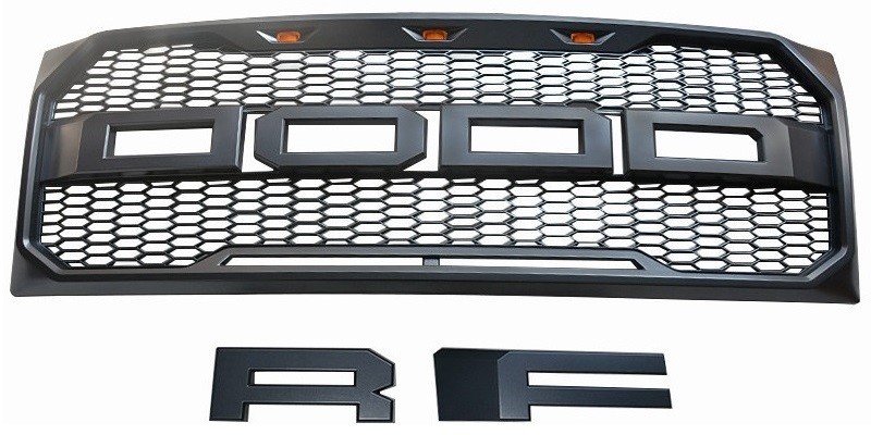 Auto Accessories Upgrade Front Grille with light for 2009 2012 Ford Raptor F150