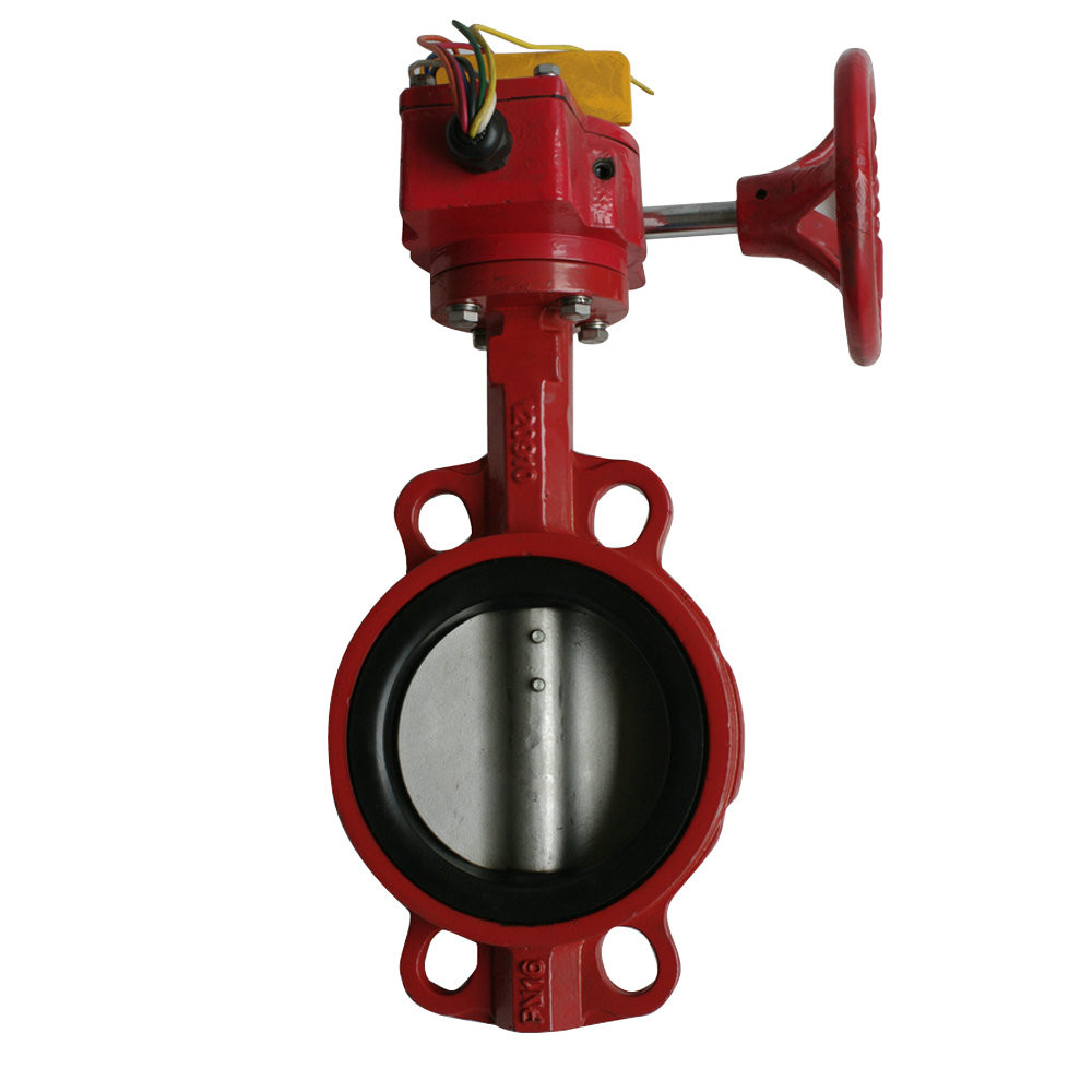 Stainless Steel Pneumatic Control Wafer Type Pneumatic Actuator Butterfly Valve
