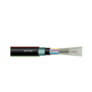 Quality Underground 24 Core G652D Double PE Jacket Optic Fiber Cable GYTY53 wholesale