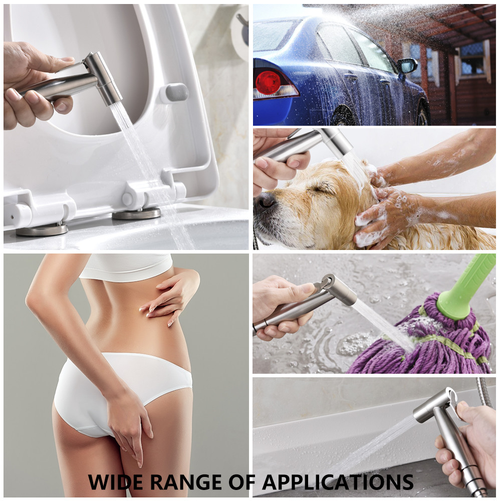 Muslim 66g Toilet Spray Shattaf Handheld For Rinse Cloth Diaper