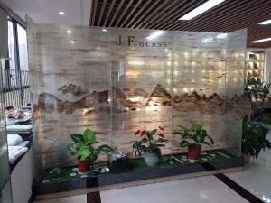 Quality Room Screen Textured 19mm Laminated Glass With Fabric Interlayer wholesale