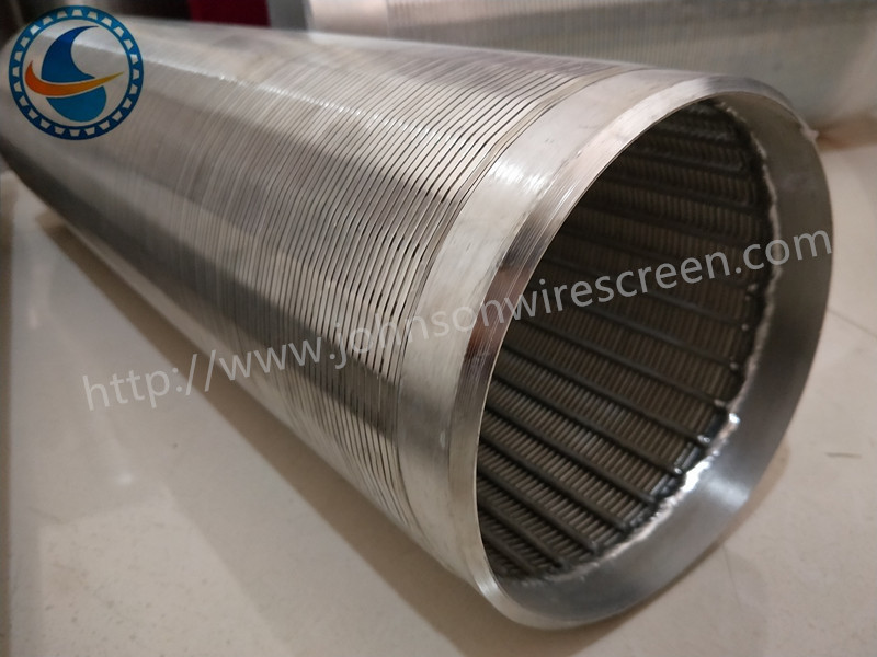 Full Welding Johnson Vee Wire Screen Round Shape Pipes Support Rod
