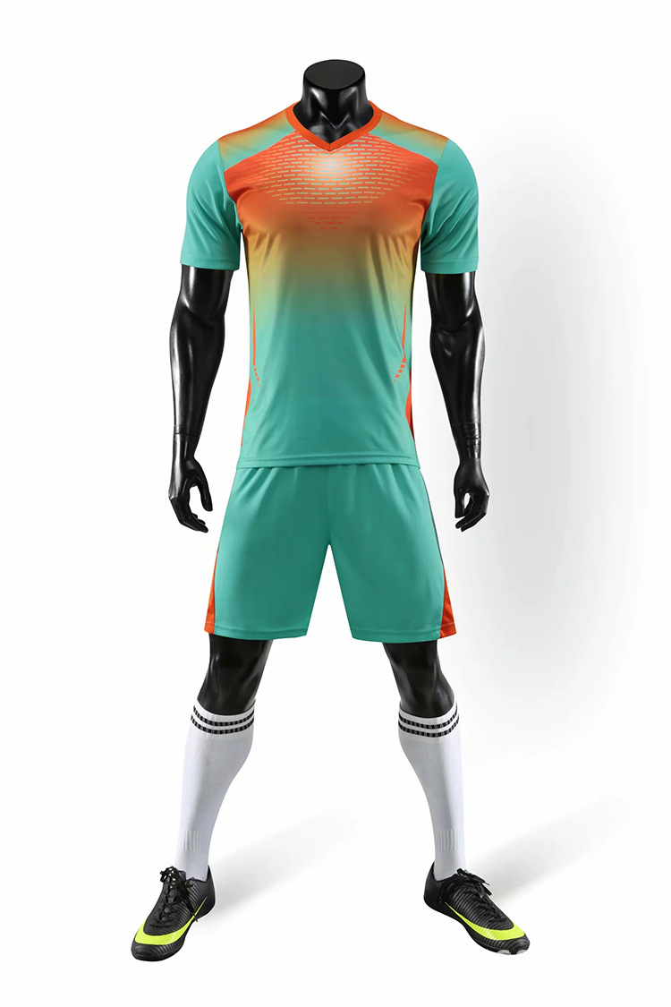 High quality Polyester Material Cheap accept custom Soccer Uniform men Set referee uniform soccer
