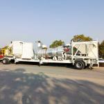 Stationary Continuous Asphalt Drum Mixers 40tph Mini Mobile Asphalt Mixing Plant
