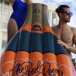 Inflatable Champagne Bottle Pool Float,Outdoor Advertising Display