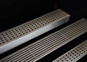 China Easy Installation Stainless Steel Drain Grate With Flat Surface / Curved Grid Type on sale