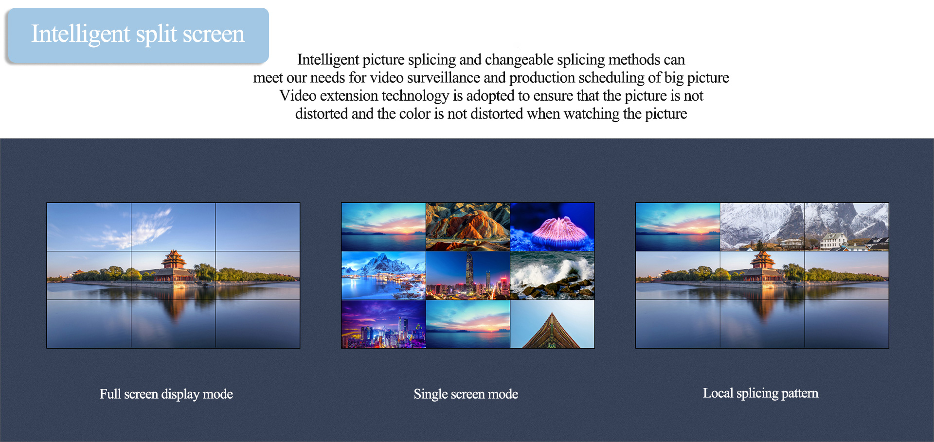 2x3 3x3 Advertising LCD Video Wall Seamless Video Wall Large Screen Indoor 46 55 Inch Splicing