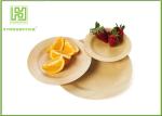 High End Disposable Wooden Plates Camping Dinnerware Sets Smooth Surface