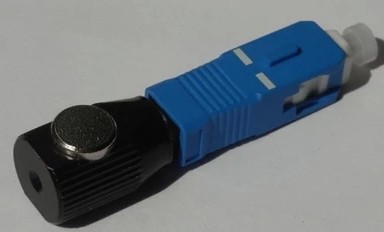 Professional SC Bare Fiber Optic Adapters Plastic Metal Material