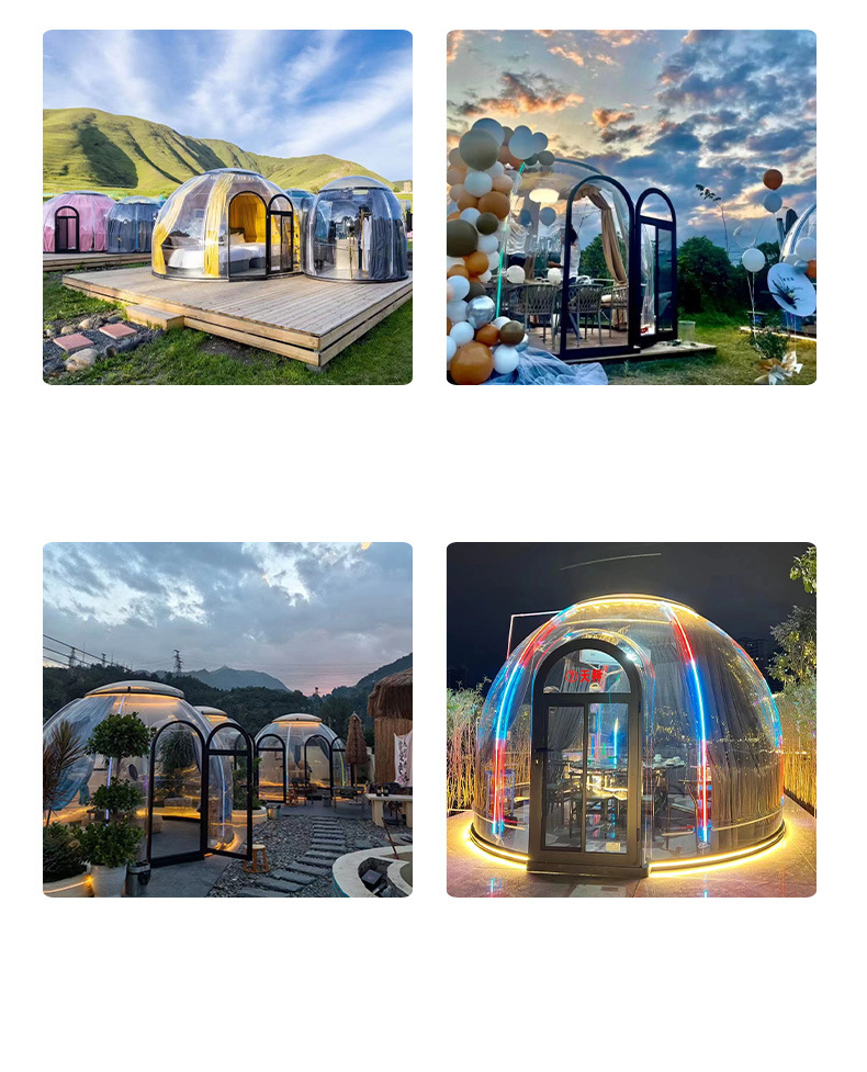 Outdoor sun and rain protection homestay automatic tent no dead Angle view PC star room camping