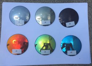Quality Mirror Coating Prescription Sunglass Lenses 70MM Diameter 1.499 Index wholesale