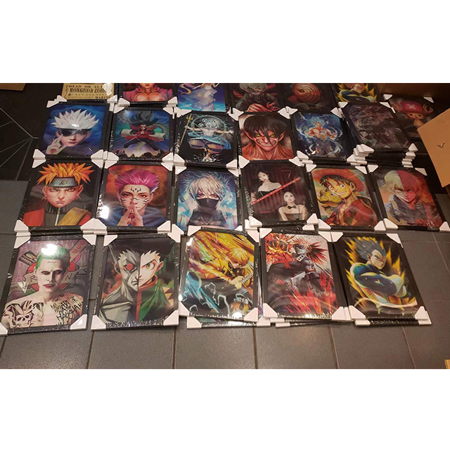 One Piece 3D Lenticular Poster Animation Characters Luffy And Zoro Prints