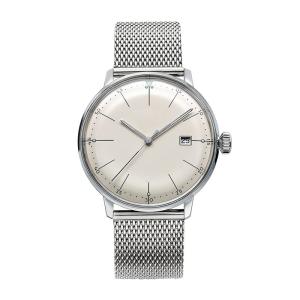 Quality Silver mesh band curved face elegance quartz watch sapphire crystal wholesale