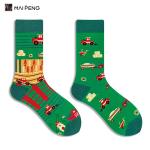 Jacquard Custom Men Socks Colorful Funny Cute Cartoon Young Men Socks