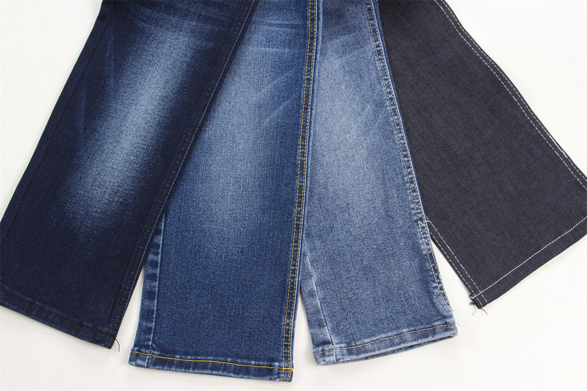 Wholesale 10.9 Oz Warp Slub High Stretch Woven Denim Fabric For Jeans