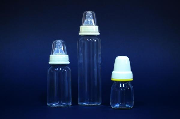 Environmental Friendly Heat-Resistant Borosilicate 300ml Glass Baby Feeding