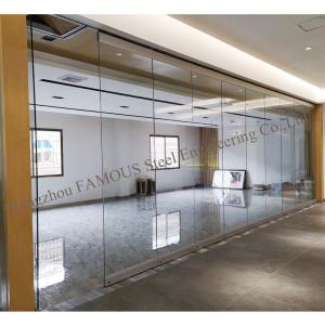 Quality 48'' Office Internal Glass Partition Walls , ISO 3834 Aluminium Glazed Partition wholesale