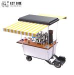 Cargo Scooter Wear Resistance Bicycle Coffee Cart With Remote Key