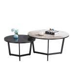 Contemporary Minimalist Metal Style Coffee Table Small Modern Rock Plate Rack