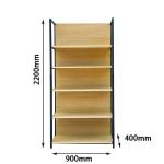 Steel Wood Shelf Household Furniture Rack High - Grade Book Shelf