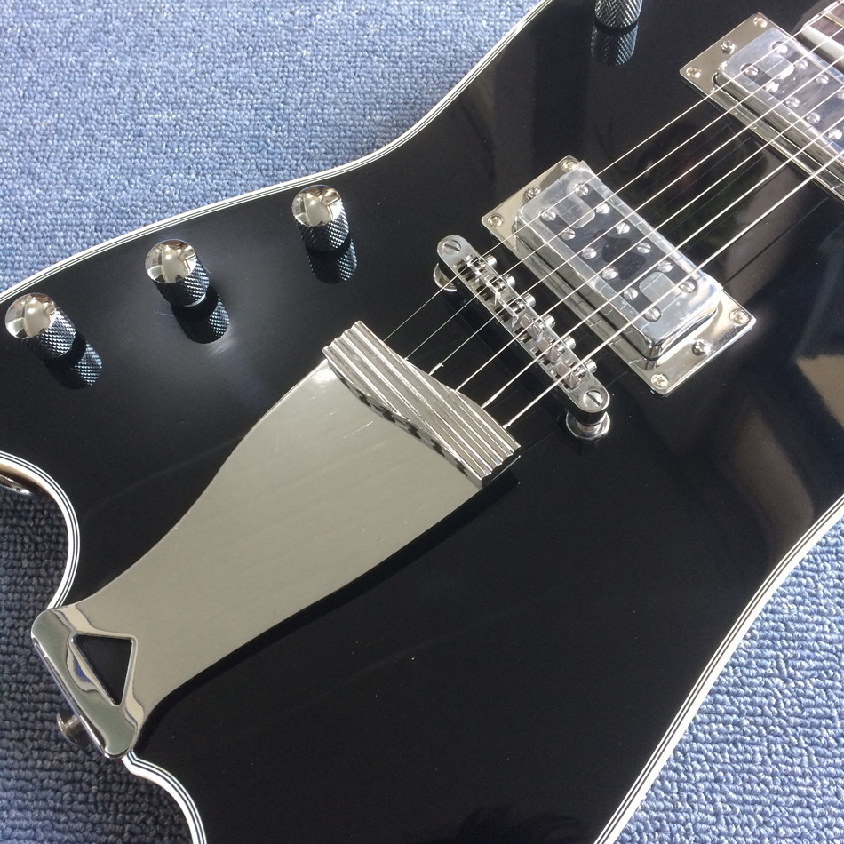 Custom Left Handed Electric Guitar in Black