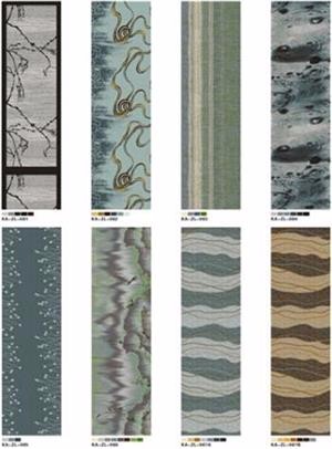 China factory printed Axminster material Hallway carpet for hotel