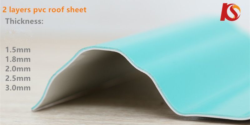4 Layer ASA Coating PVC Trapezoidal Roof Sheets White ASA Surface UPVC Roofing Sheet
