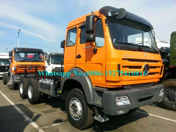 Orange BEIBEN Beiben Tractor Truck , Trailer Head Truck Left Hand Drive For