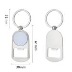 Sublimation Bottle Opener Keychain Custom Sublimation Blanks Keyring Bottle