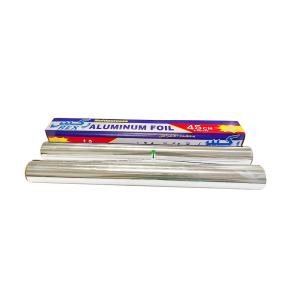 Quality Kitchen Customized Length 8011 Household Aluminum Foil Wrapping Paper Roll Custom Logo wholesale
