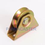 2" V Groove Sliding Gate Wheels Track Casters 60Kg Colored Zinc Plated