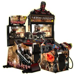 Quality Indoor Amusement Shooting Arcade Machine For Terminator Salvation 4 Coin Pusher wholesale