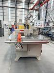 Woodworking Single Blade Rip Saw Wood Cutting Machine / Timber Trimming Side