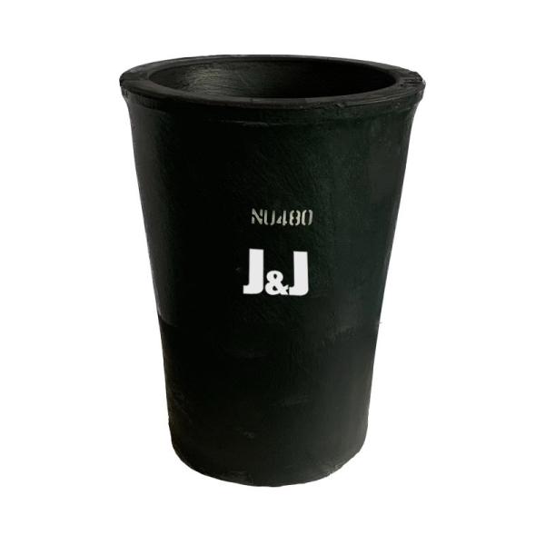 1 - 100kg Capacity Graphite Induction Furnace Crucible Straight Cylindrical Up