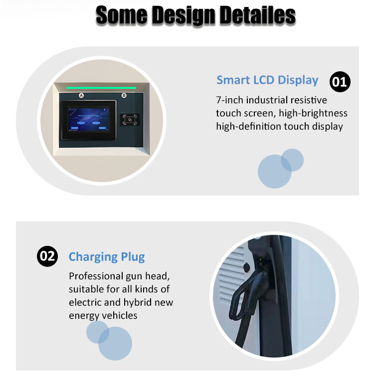 150-160kw Level 3 EV Charging Pile Plug And Charge With Plug Temperature Detection