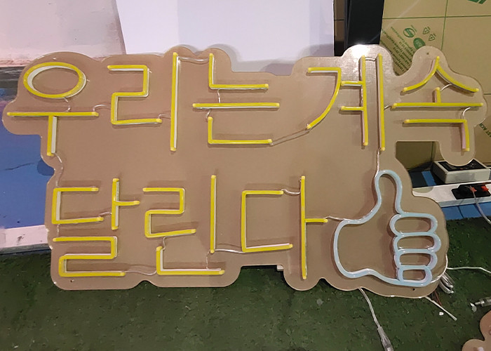 Flex Silic Gel EU Plug 10cm Custom Neon Signs 12VDC