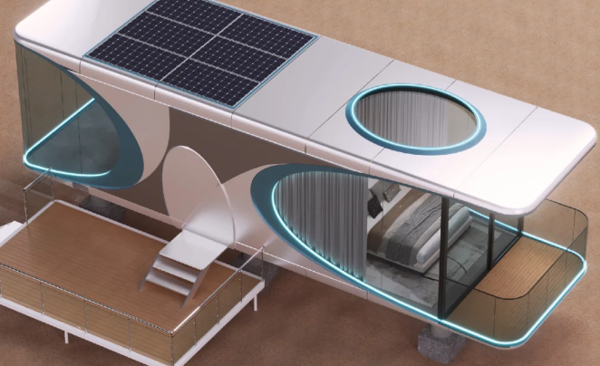 Steel Space Capsule House Newest Modern Sleeping Pods Capsule Hotel