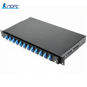 Quality 1U Fiber Optic Patch Panel LC Rack Mount Fiber Optic Terminal Box wholesale