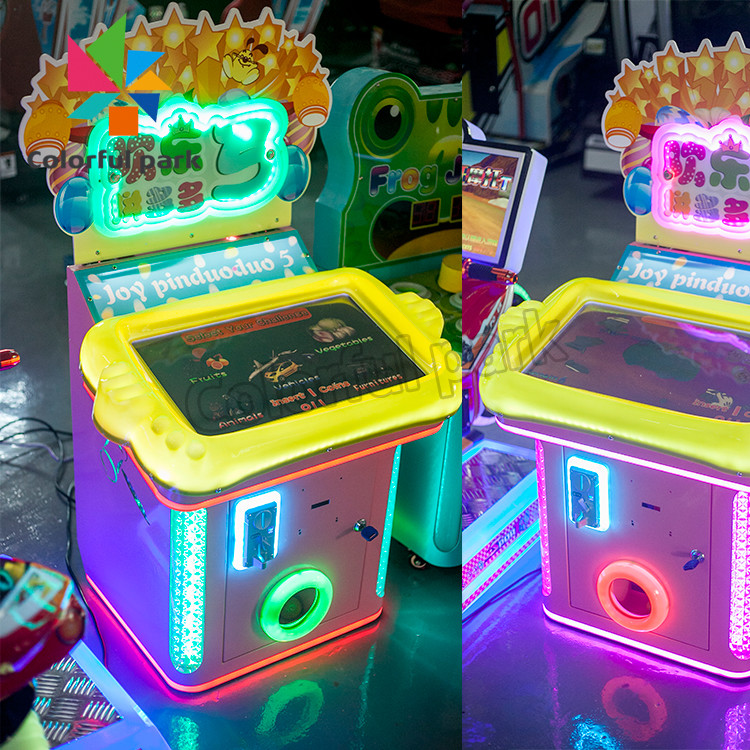 Coin up capsule indoor arcade Kids Happy Jigsaw puzzle coin operated Video Game Machine For Sale