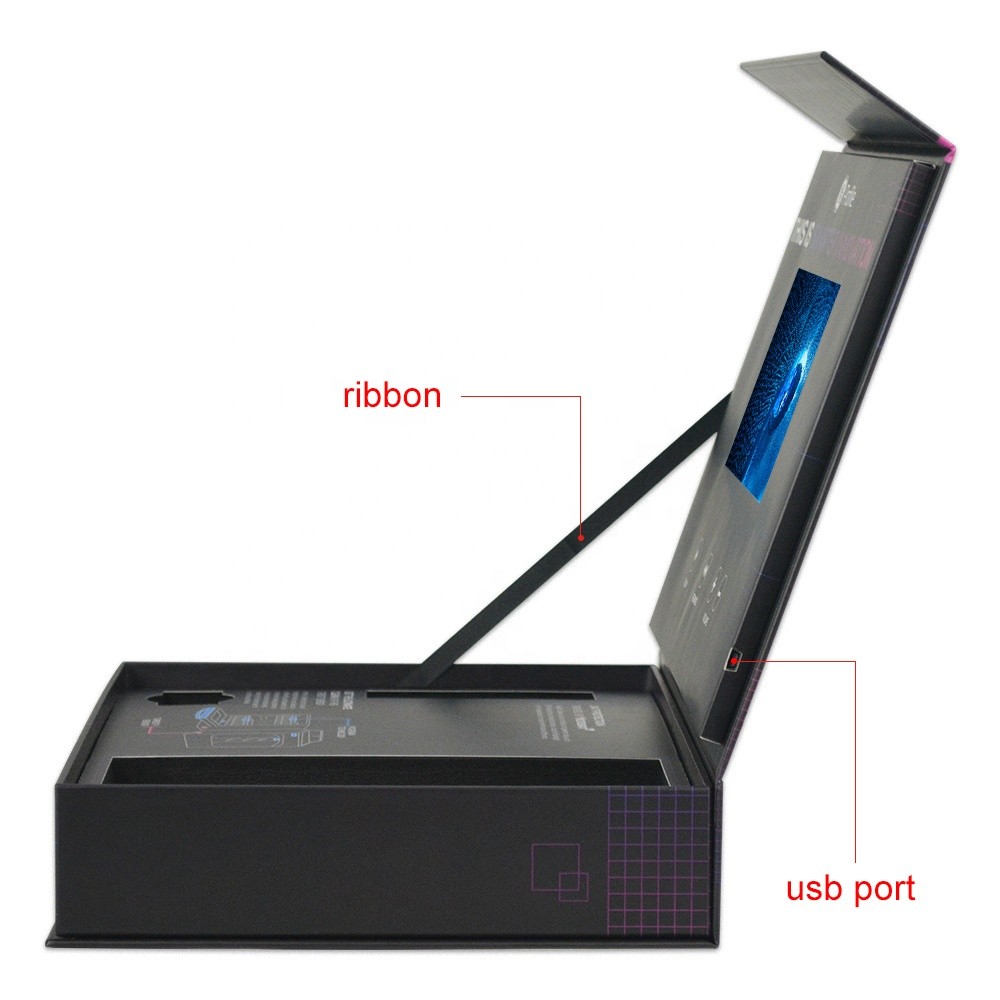 Light Sensor 4.3 inch Video PreLight Sensor 4.3 inch Video Psentation Box LCD in Packaging A5 Size for Promotional Gifts