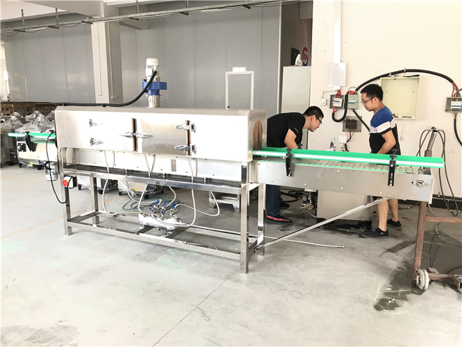 0.1Mpa plastic shrink wrap machine 120w Shrink Wrap Heat Tunnel For Bottles