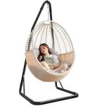 Black Hammock Swing Chair Up To 180kg Weight Capacity