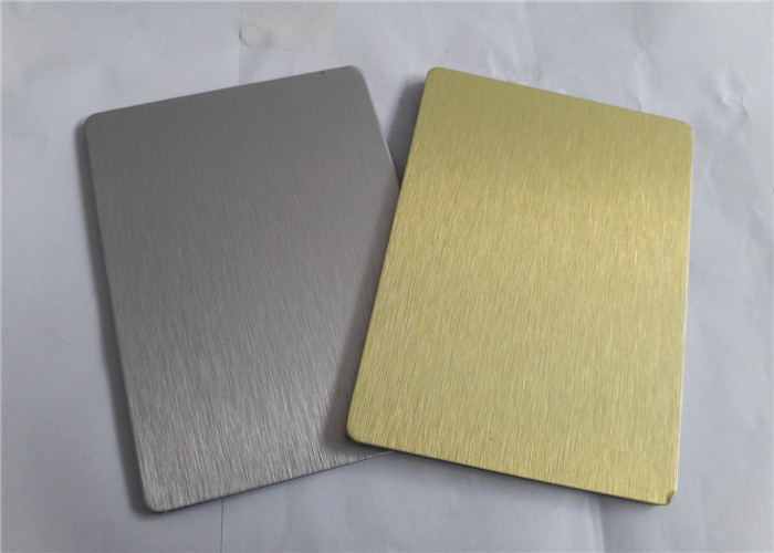 Corrosion Resistance Brushed Aluminum Panels , Aluminum Mirror Sheet Rough Surface Durable Design