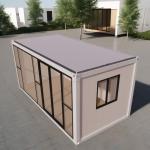 Galvanized Steel Bending 20ft Prefabricated Modular Steel Housing Eco-Friendly