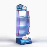 Oral Care Products Cosmetic Display Stand Free Standing Metal Wire Display
