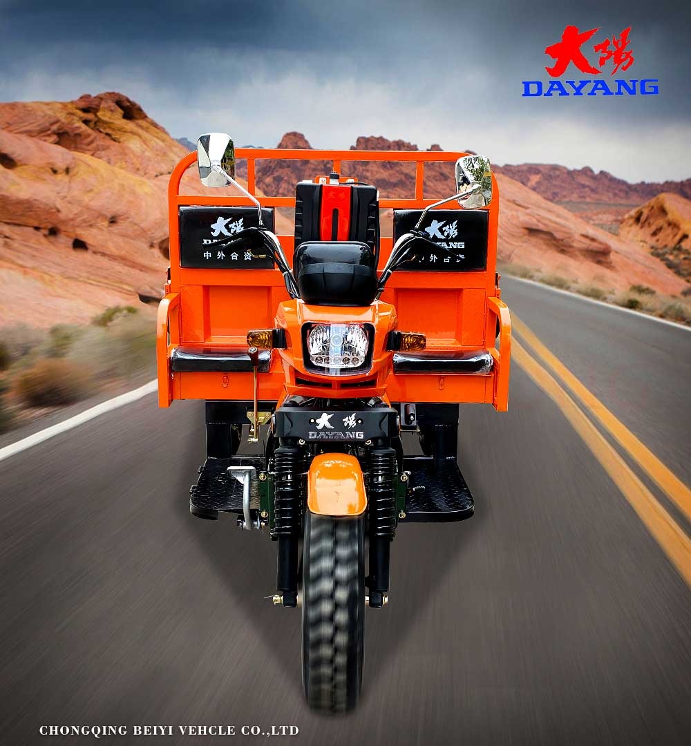 Orange 800W Motorized Tricycles for Heavy Duty Three Wheels Motorcycles from Dayang