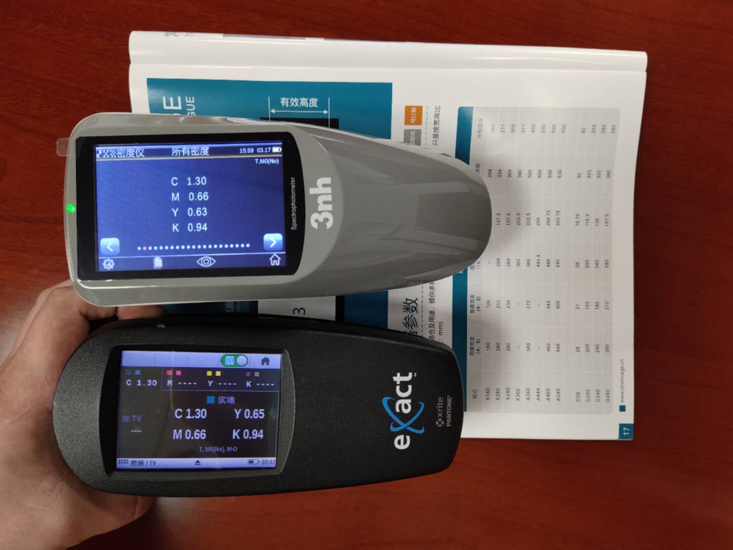 xrite exact spectrodensitometer